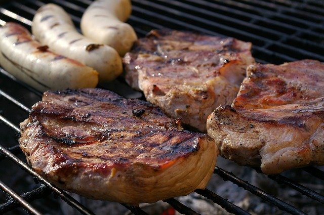Churrasco papa salada